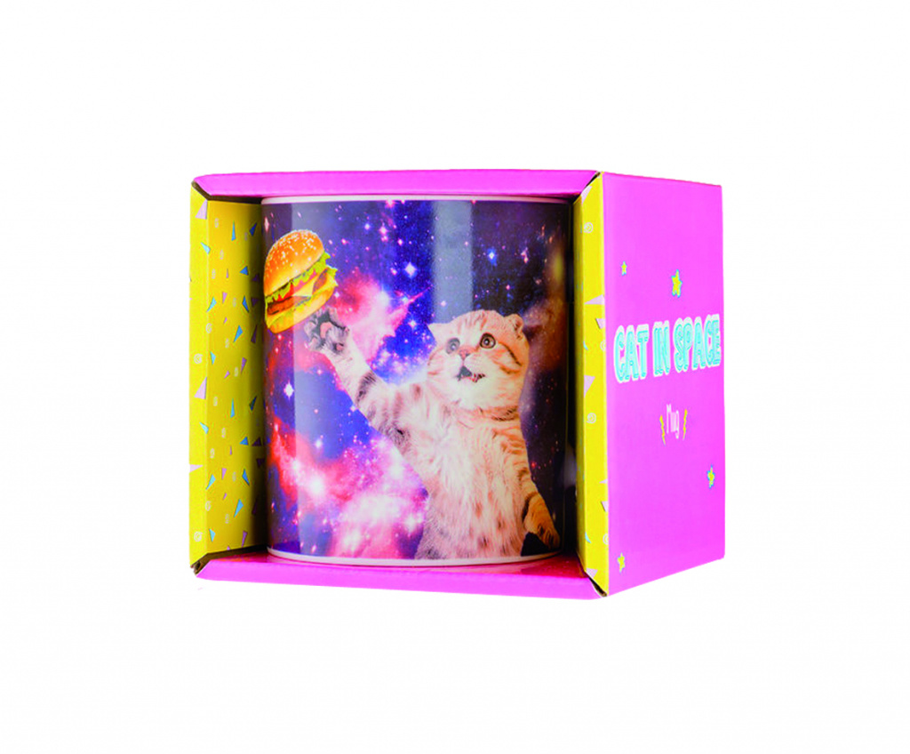 Gift Republic Cat In Space Mug