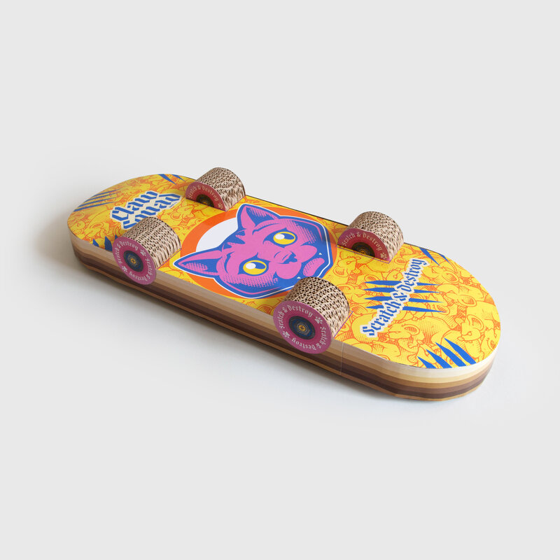 Suck UK Cat Scratch Skateboard