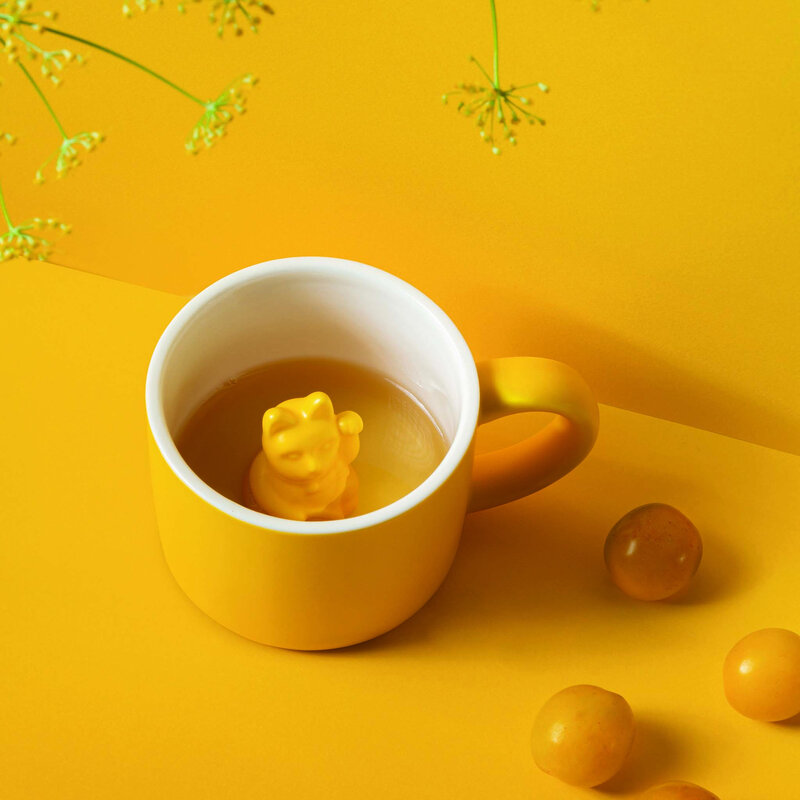 Maneki Neko Lucky Mug – Deep Yellow