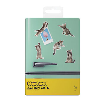 Mustard Mustard - Action Cat Magnets