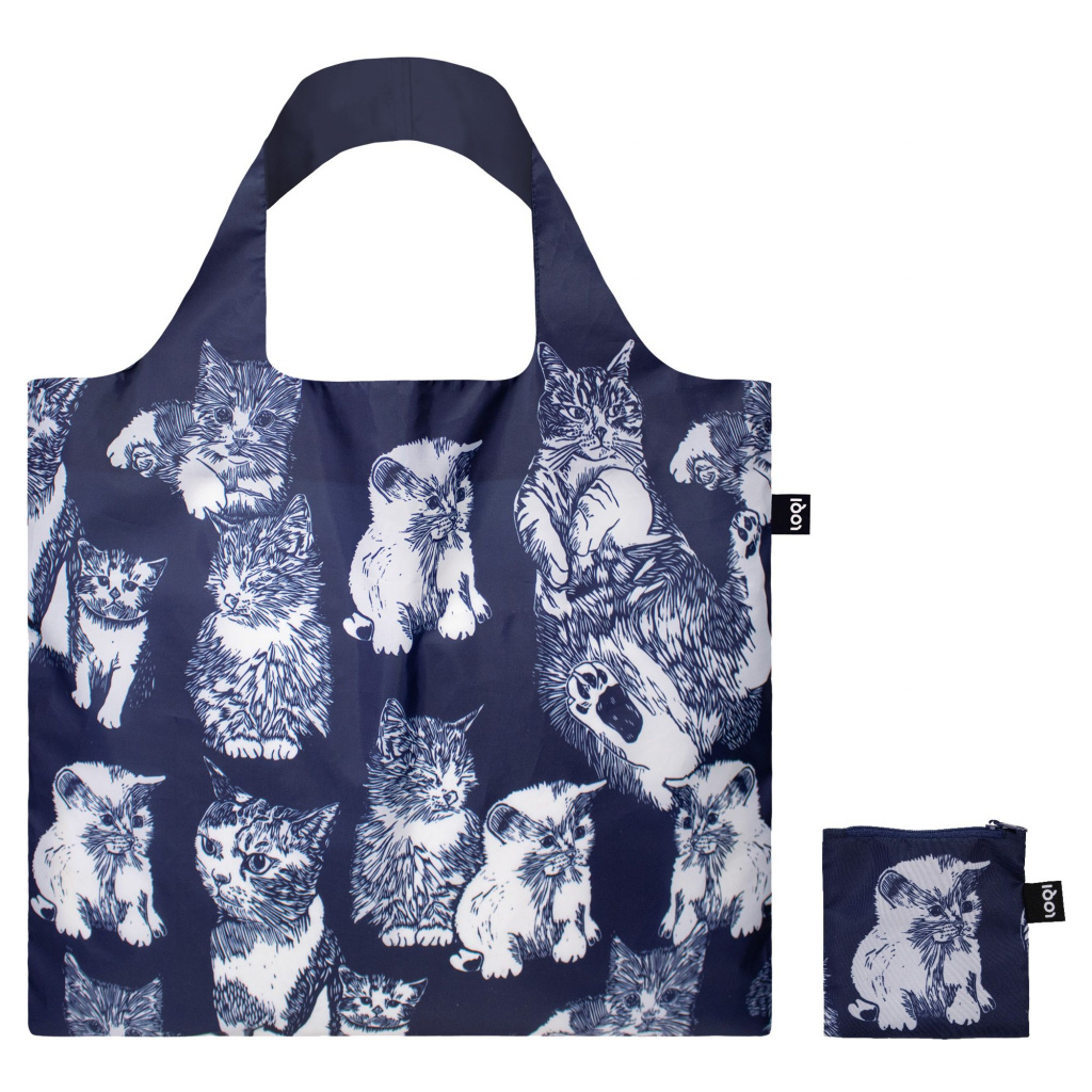 LOQI LOQI Bag Lisa Park - Cats Recycled