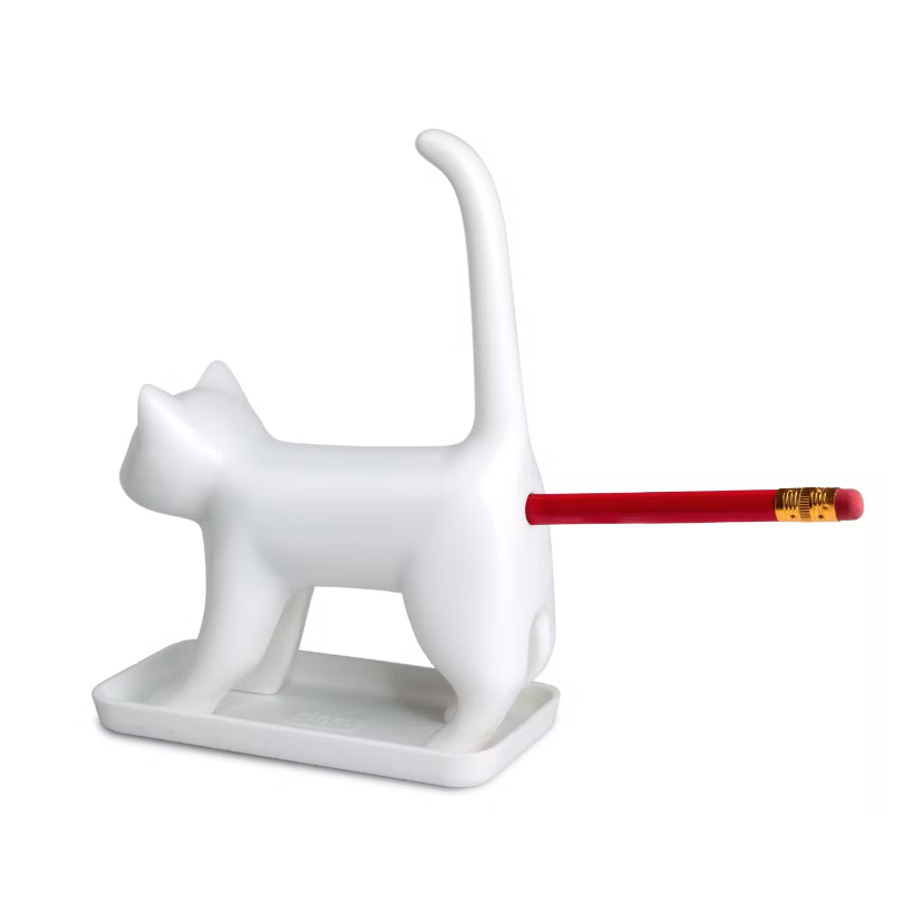 Winkee Puntenslijper met 'miauw'-geluid wit