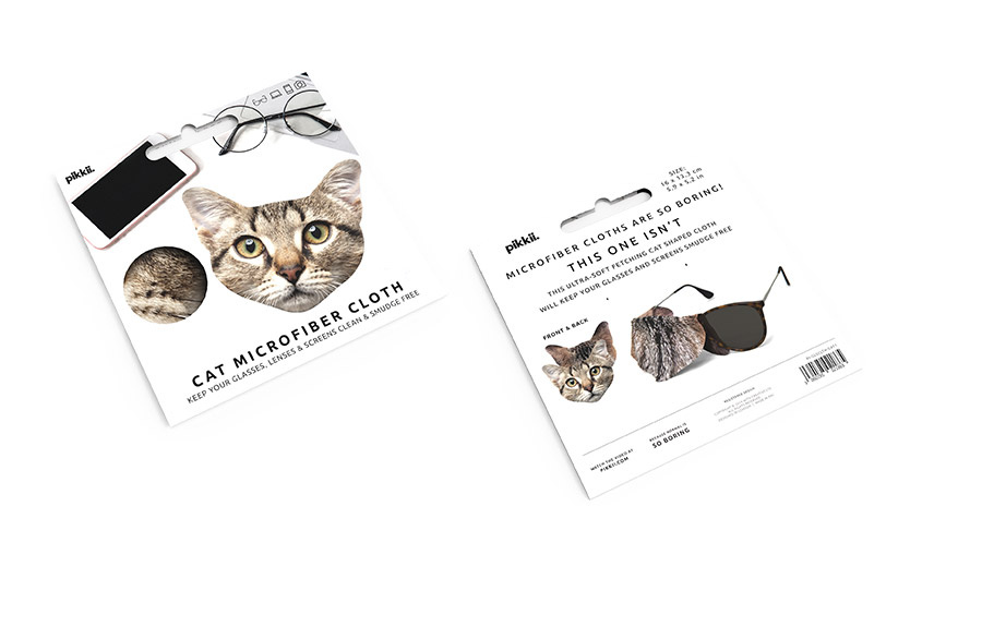 Fun Microfiber Cloth Cat