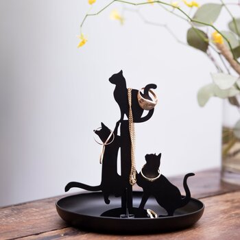 Kikkerland Cat jewelry stand