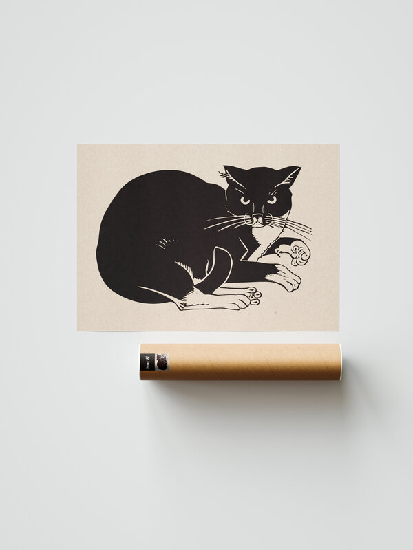 Kat & Kattenposter kunstprint - Kat (1880 - 1946), Henri van der Stok