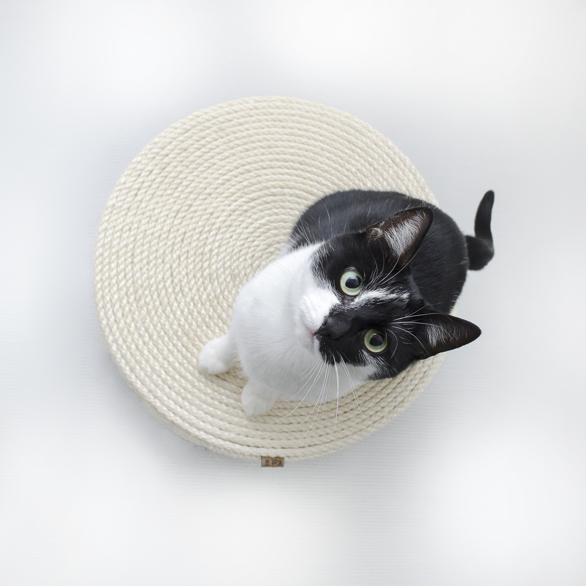 Kat & Krabpoef naturel / groen - duurzaam & handgemaakt