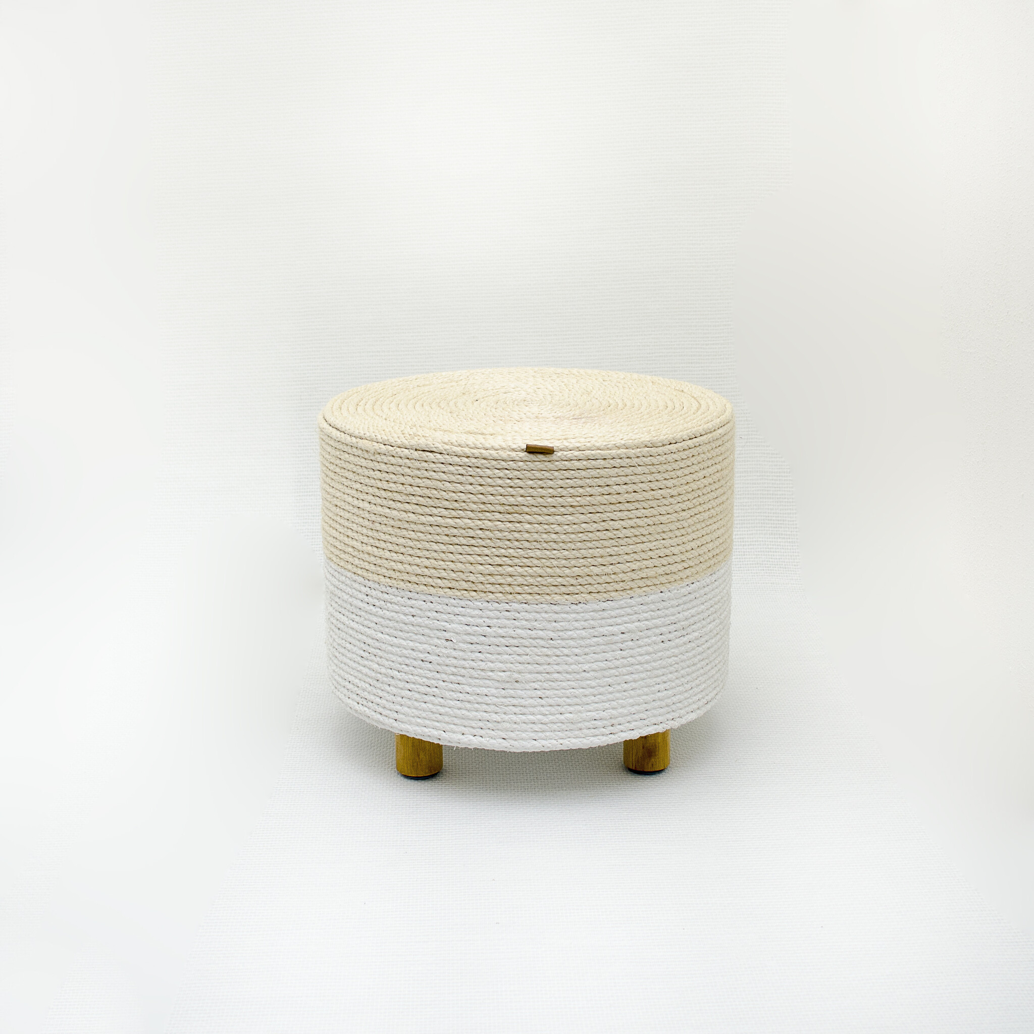 Kat & Krabpoef naturel / wit - duurzaam & handgemaakt