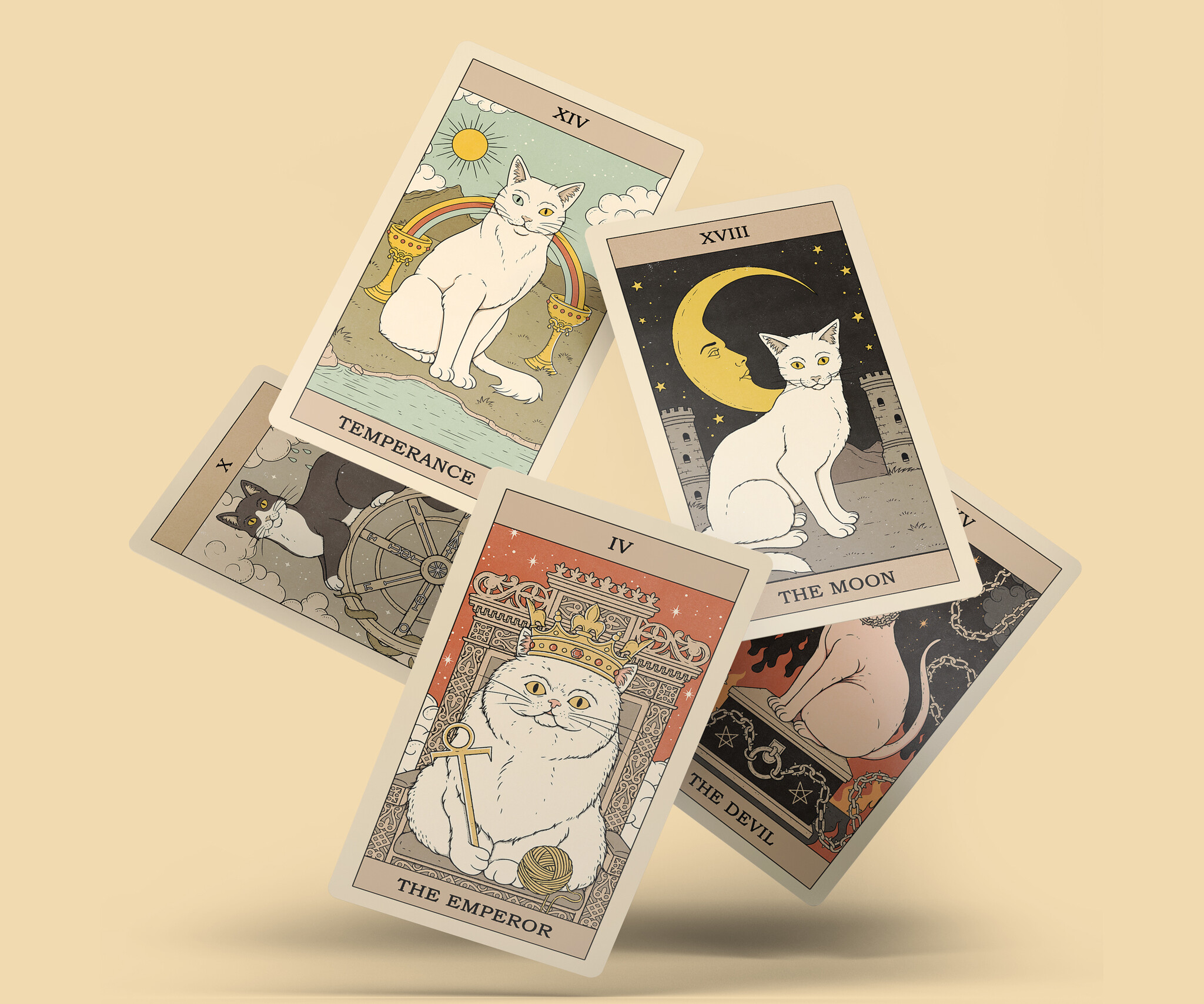 Cats rule the earth tarot