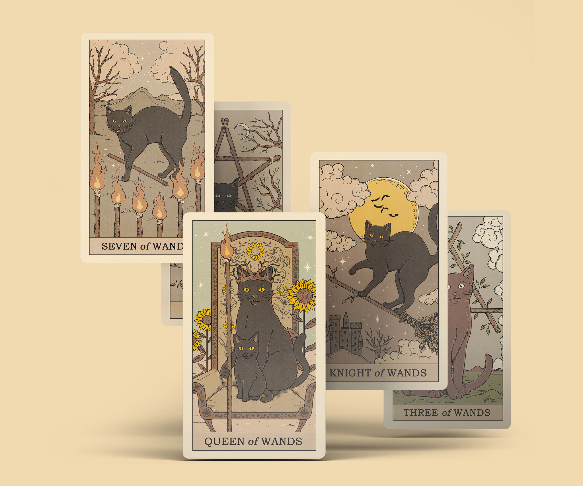 Cats rule the earth tarot