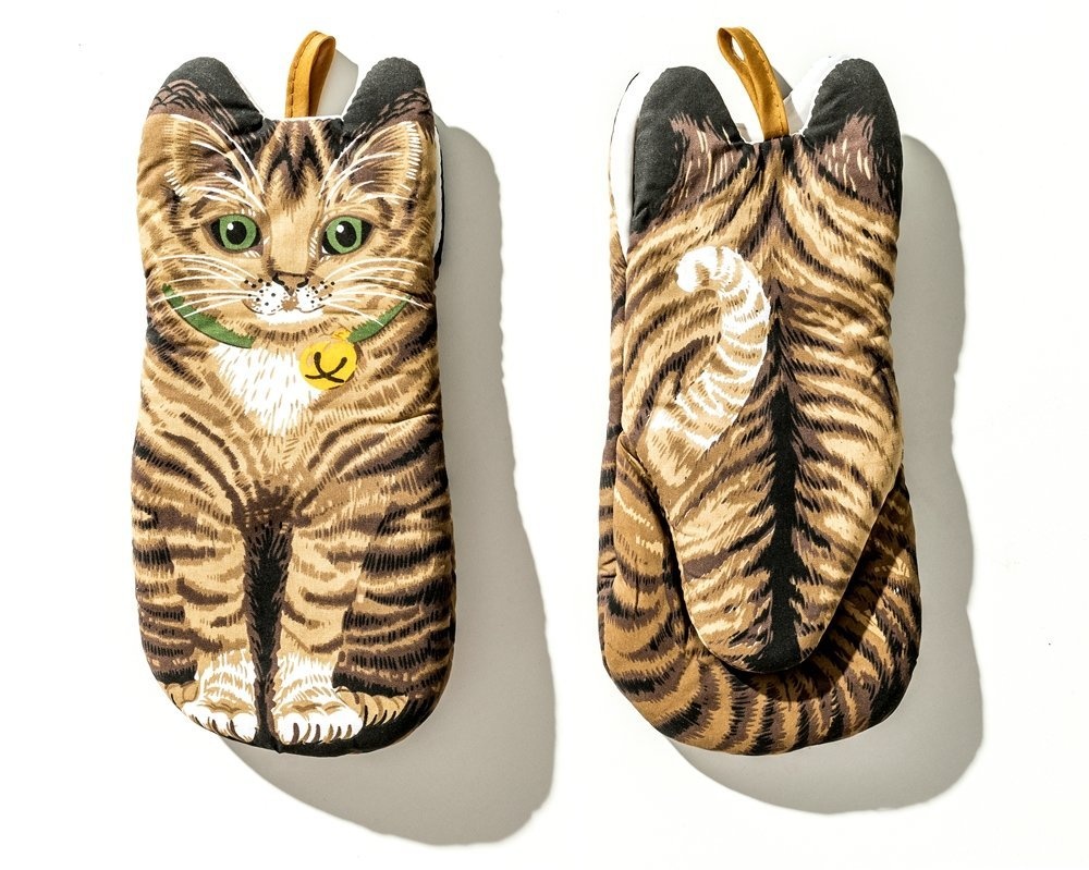 Keukenhandschoenen kat