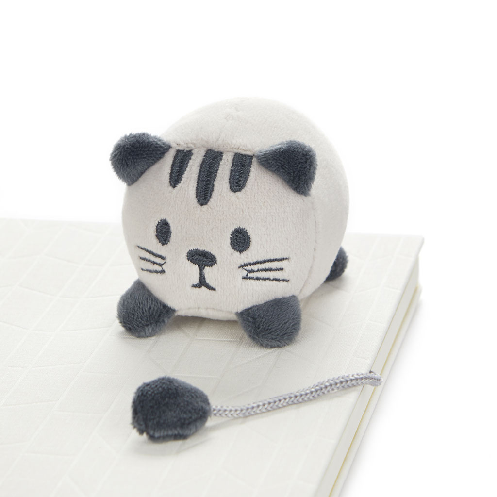 Balvi Balvi boekenlegger fluffy kitty - grijs polyester