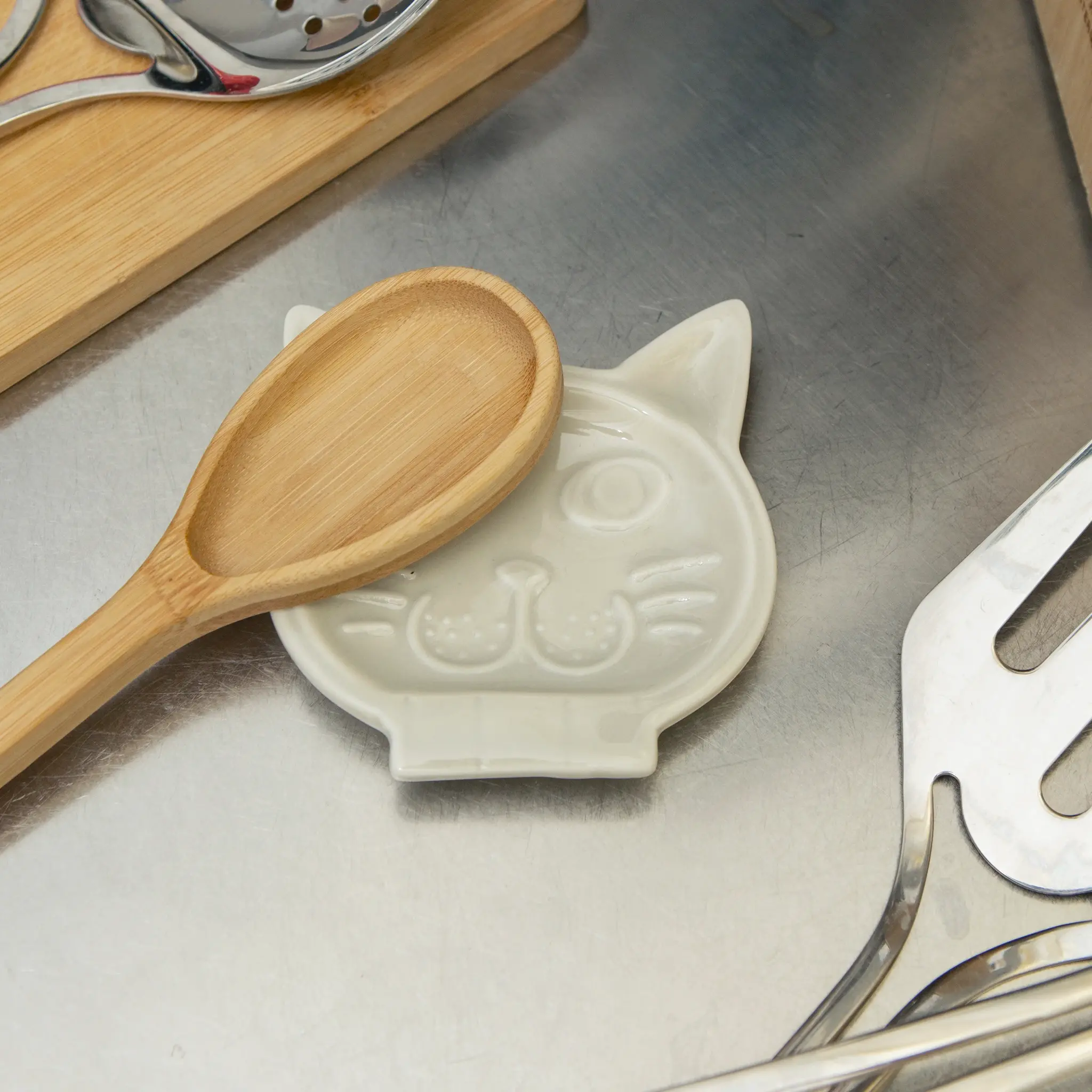 Kikkerland Kikkerland Cat spoon rest