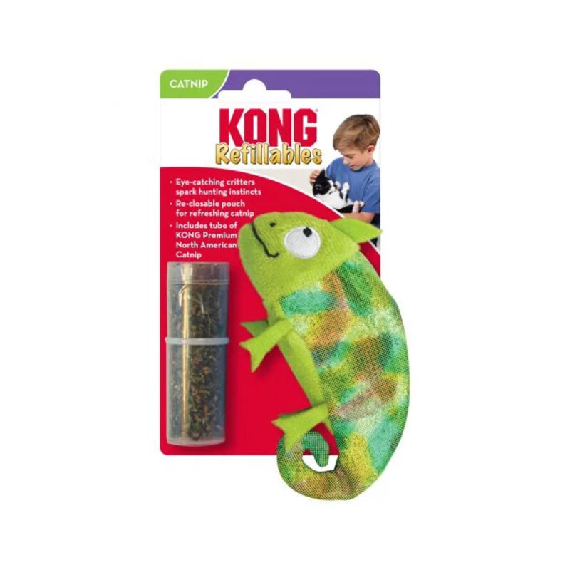 Kong Kong kameleon met catnip - hervulbaar