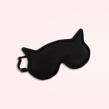 Leschi Eye mask Luna the cat - black