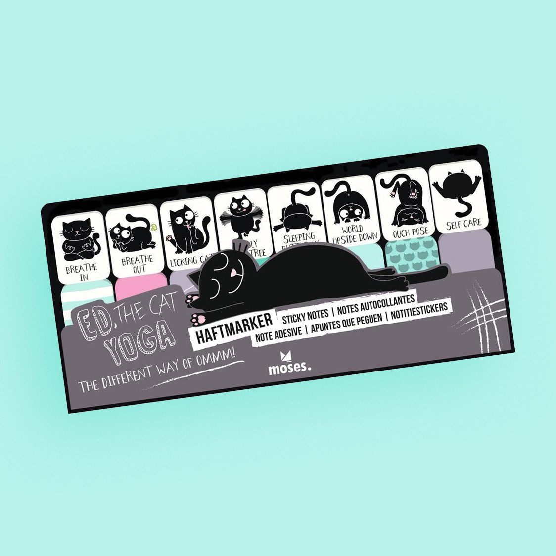 Ed the Cat Ed the cat sticky notes yoga