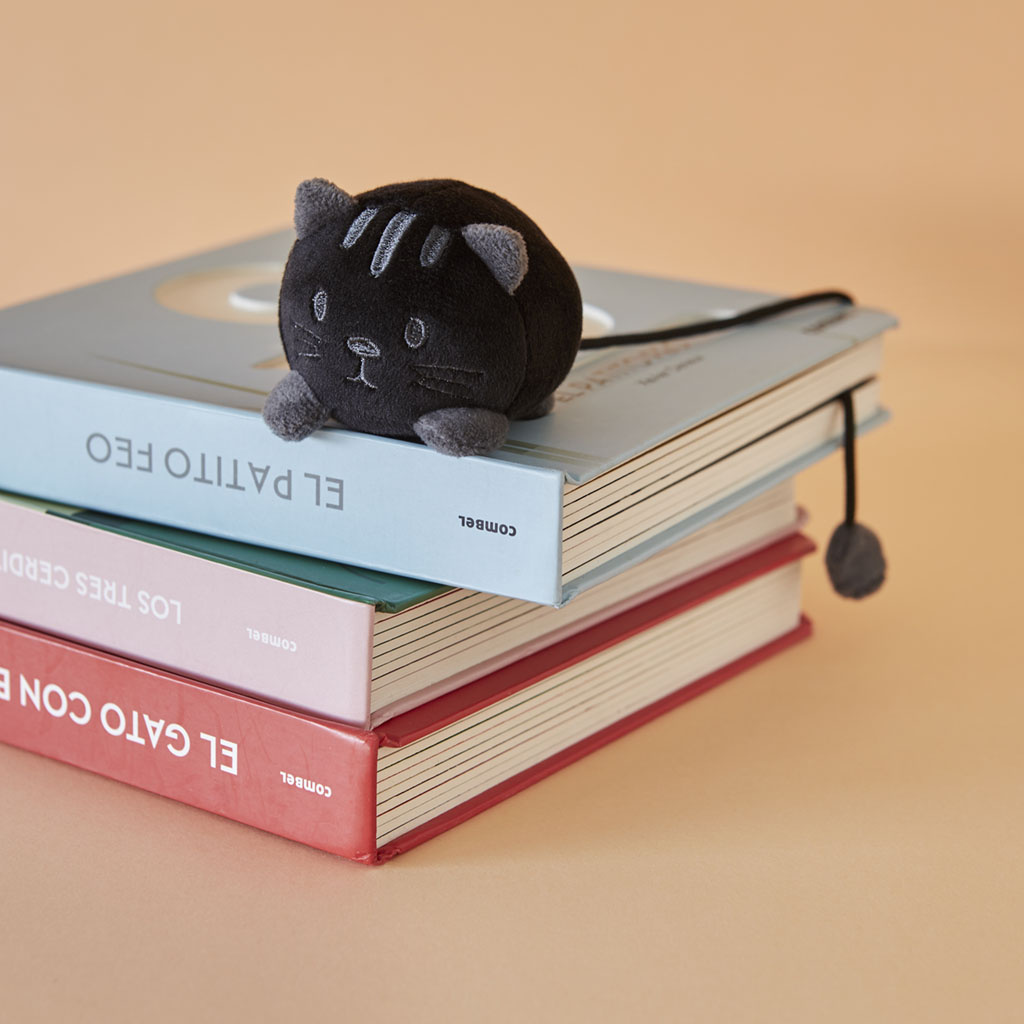 Balvi Balvi boekenlegger fluffy kitty - zwart polyester