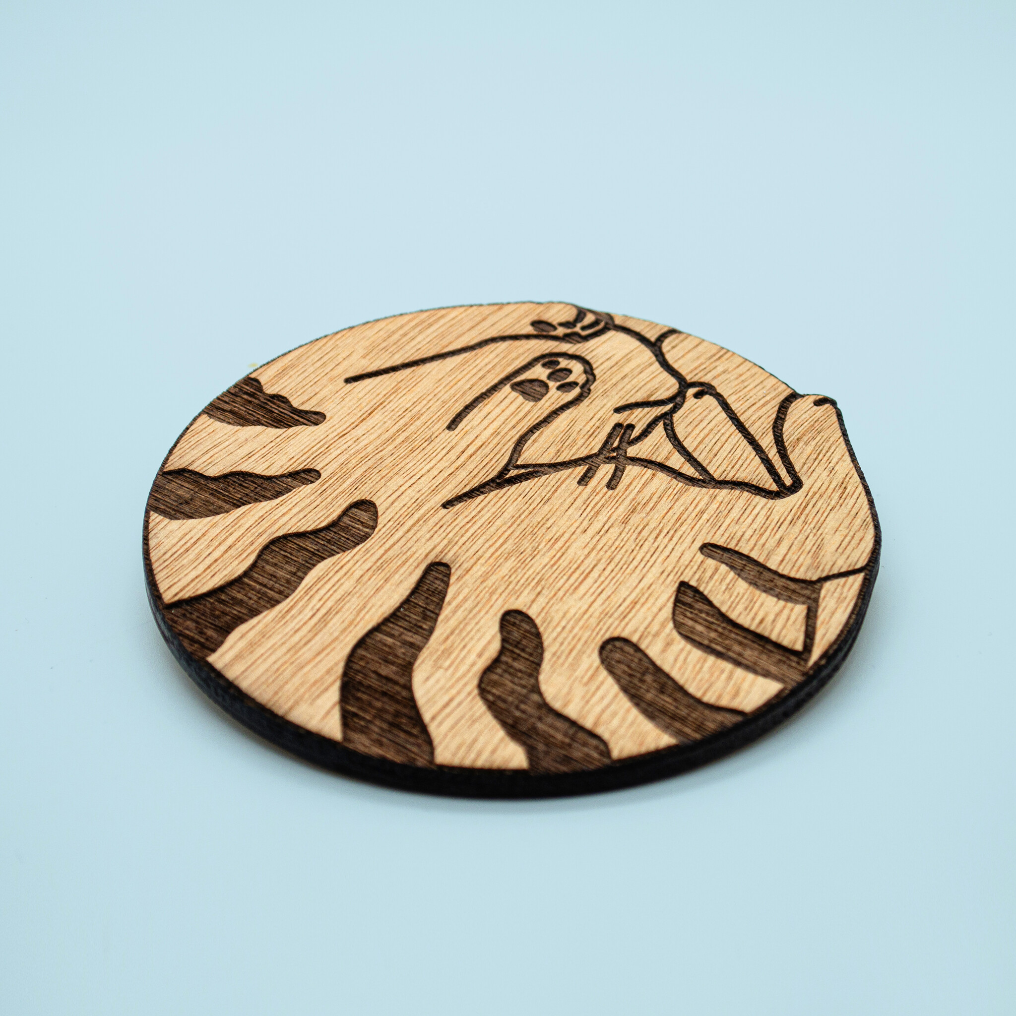 Kat & Kat & onderzetter slapende kat