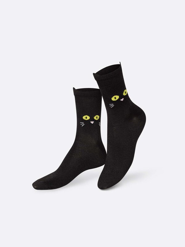 Eat My Socks Eat my socks kat sokken zwart