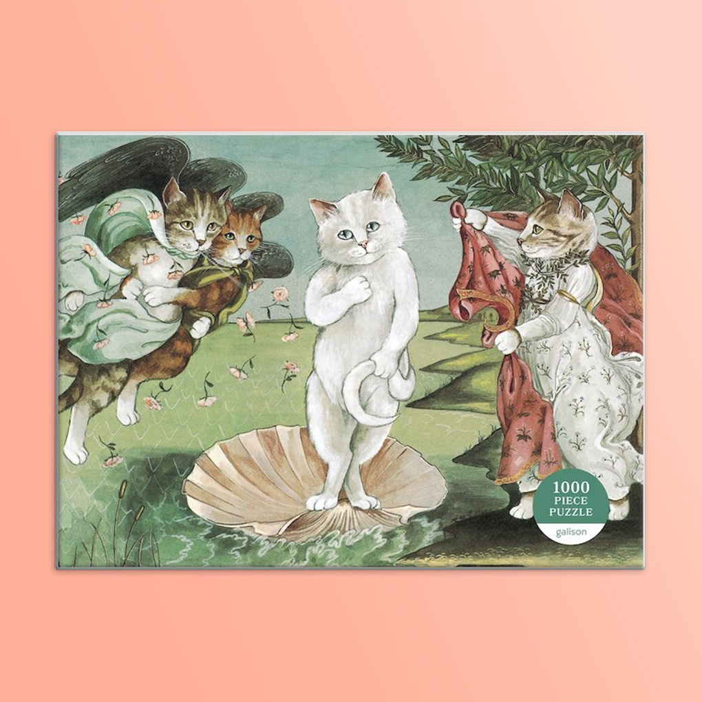 Galison Birth of Venus Meowsterpiece of Western Art 1000 Piece Puzzle