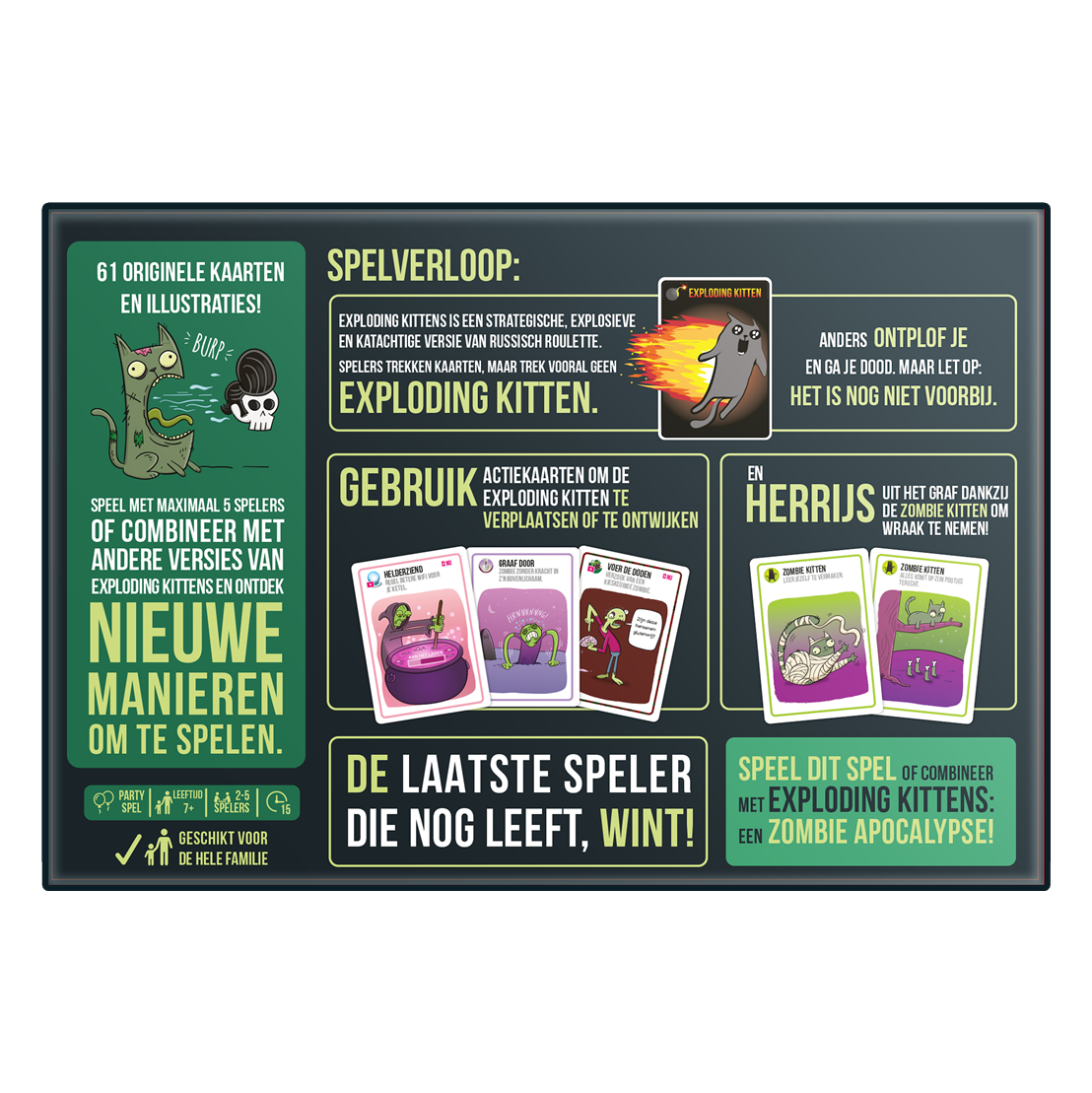 Exploding Kittens Zombie Kittens NL
