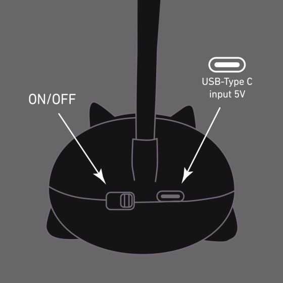 Ed the Cat Ed the cat bureau lamp oplaadbaar LED