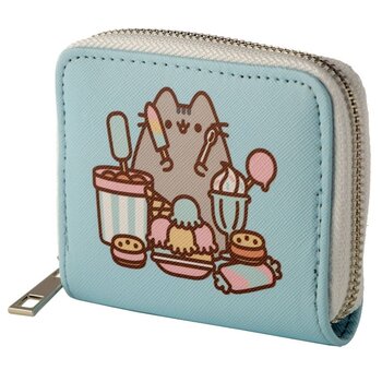 Pusheen Pusheen Foodie Kat Rondrits Portemonnee - Blauw