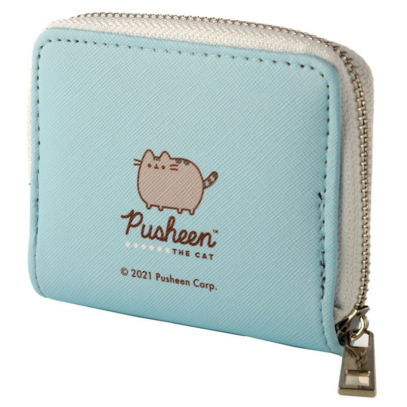 Pusheen Pusheen Foodie Kat Rondrits Portemonnee - Blauw
