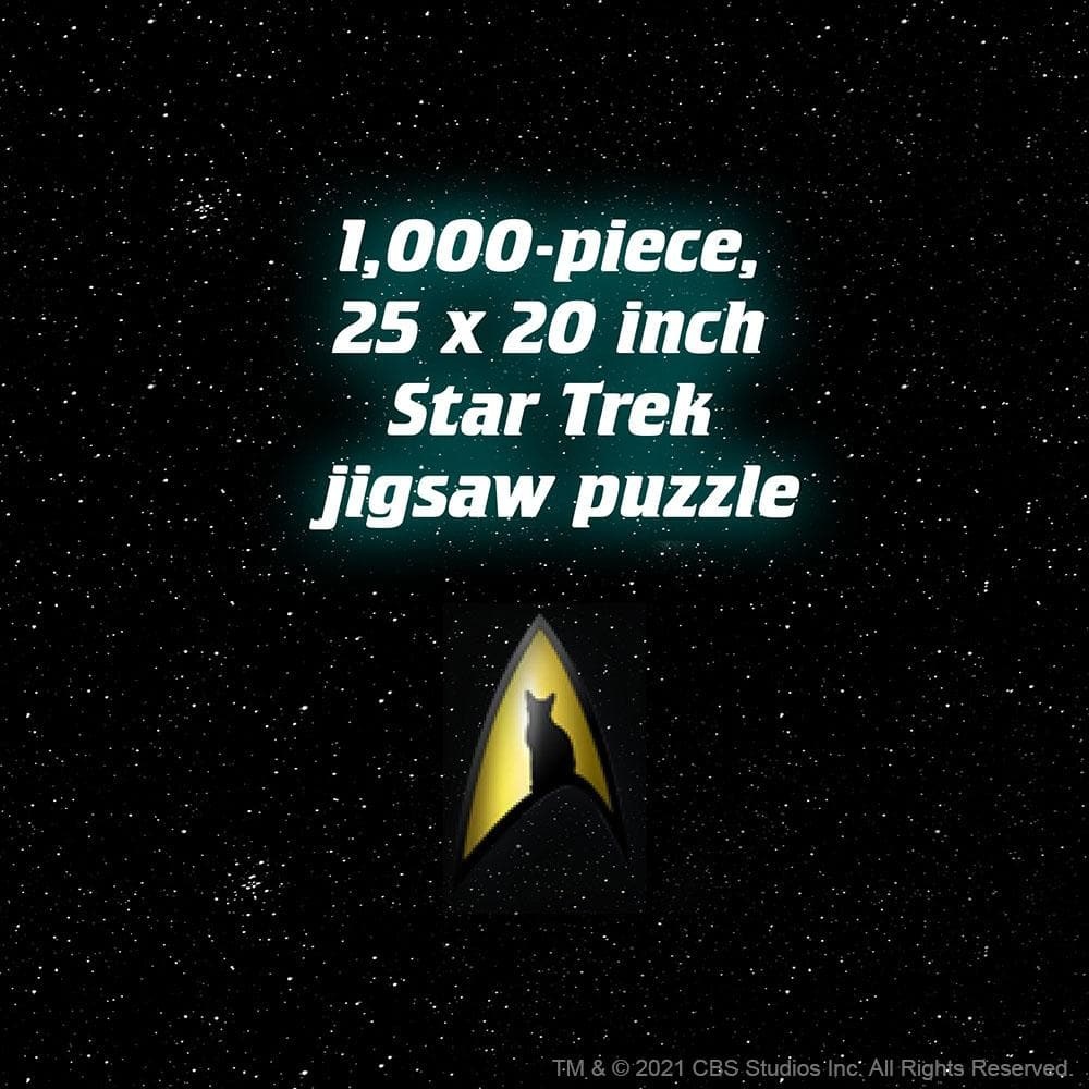 Chronicle Books Star Trek Cats 1000 piece puzzle