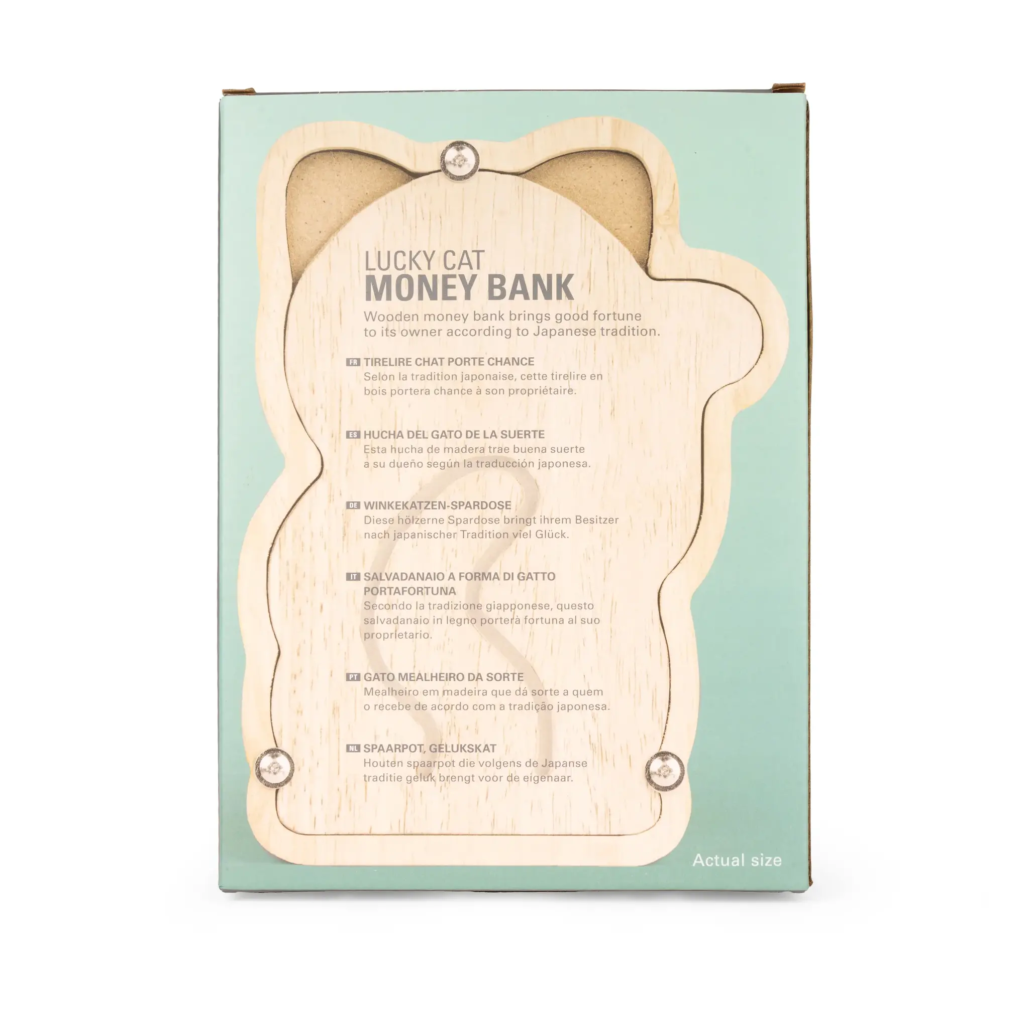 Kikkerland Gelukskat of maneki neko spaarpot