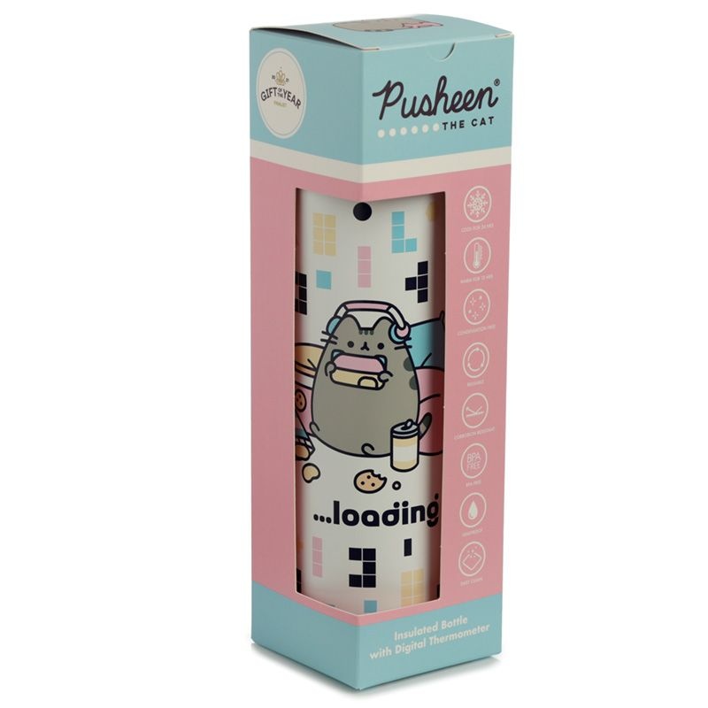 Pusheen Pusheen Gaming Thermosfles met thermometer