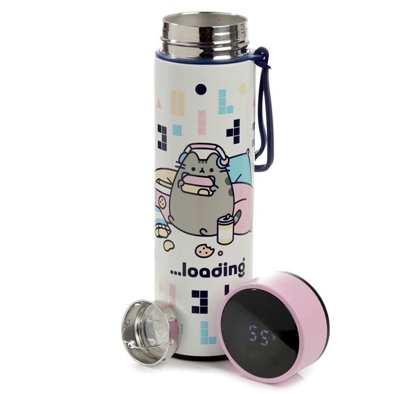 Pusheen Pusheen Gaming Thermosfles met thermometer