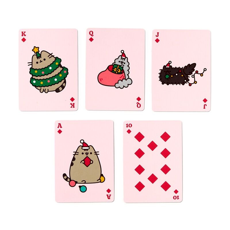 Pusheen Kaartspel met Pusheen kerst illustraties