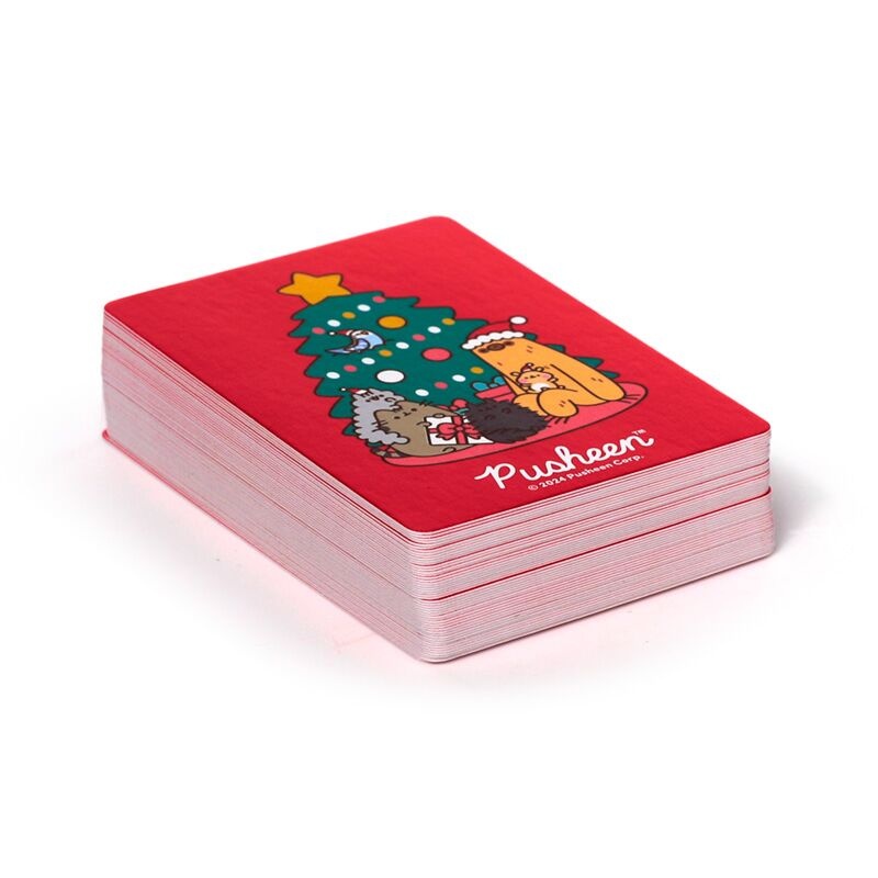 Pusheen Kaartspel met Pusheen kerst illustraties