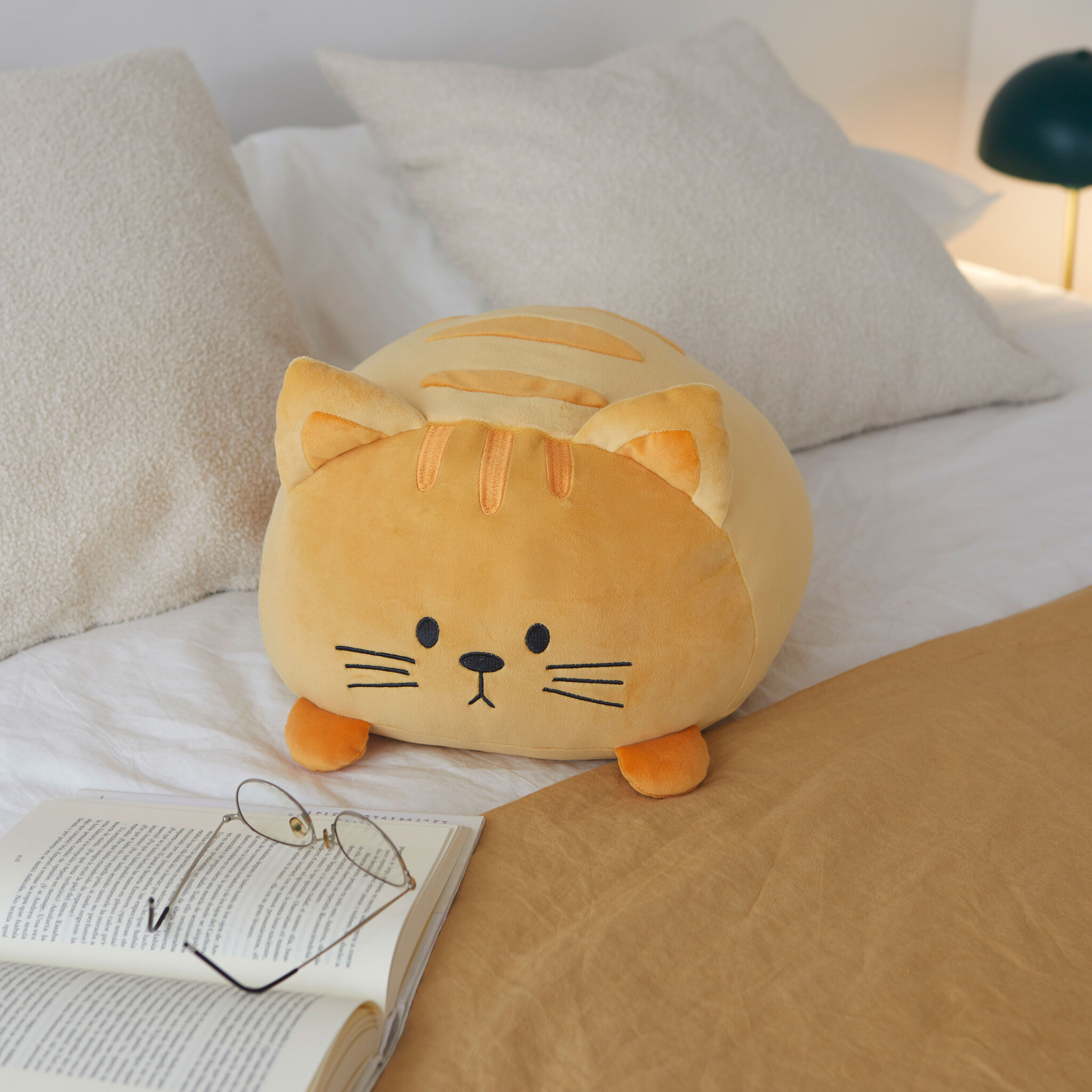 Balvi Oranje kattenknuffel of kussen