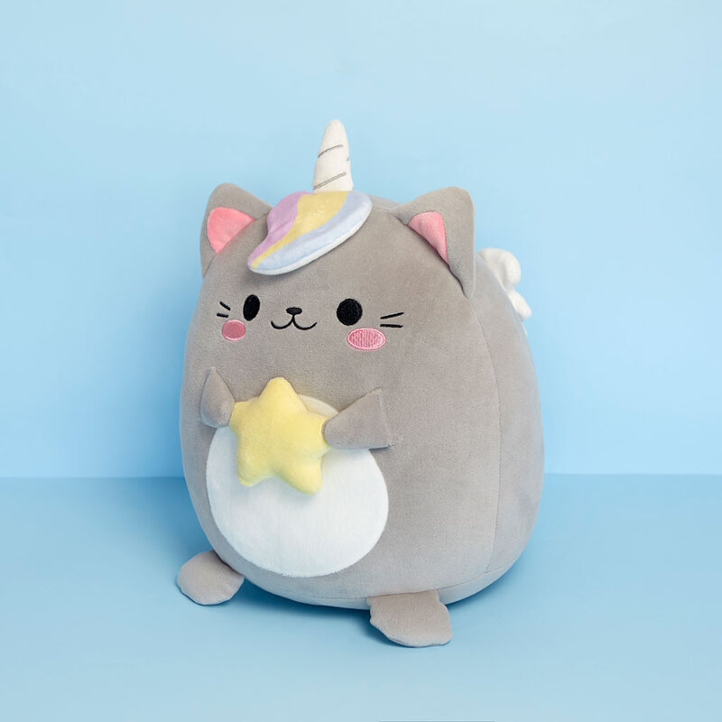 Balvi Kussen Fluffy Kawaii Starry grijs polyester
