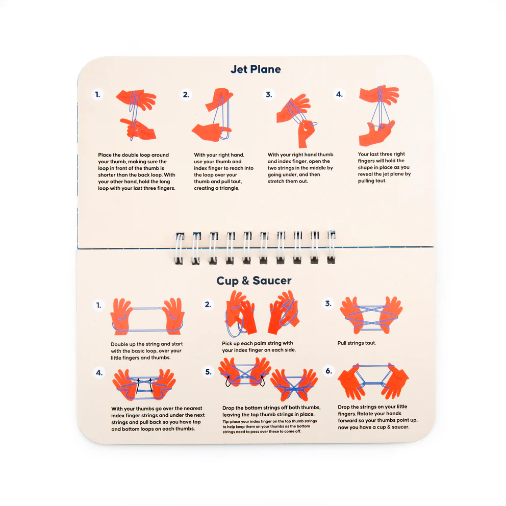 Kikkerland Cat's Cradle - Boekje + touw