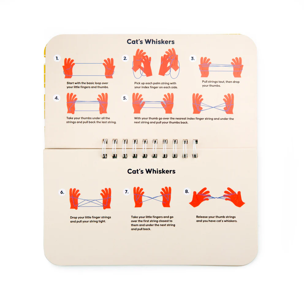 Kikkerland Cat's Cradle - Boekje + touw