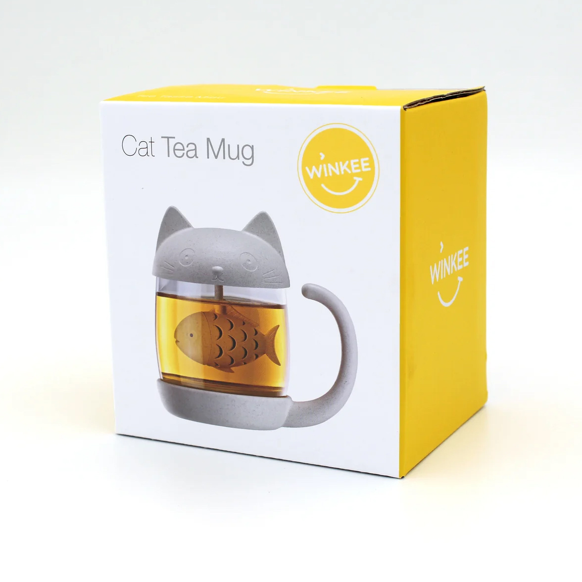 Winkee Katten theekop met thee-infuser