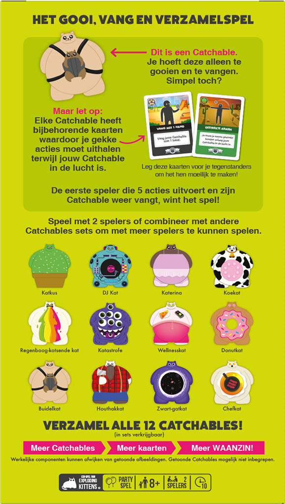 Exploding Kittens Exploding Kittens Catchables - Katkus & Buidelkat