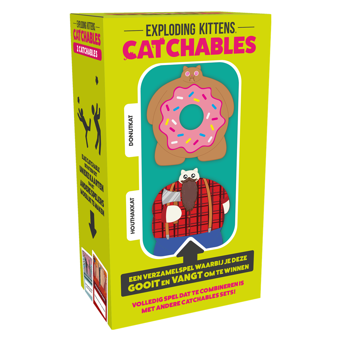 Exploding Kittens Catchables - Houthakkat & Donutkat - Kat & Bakkie