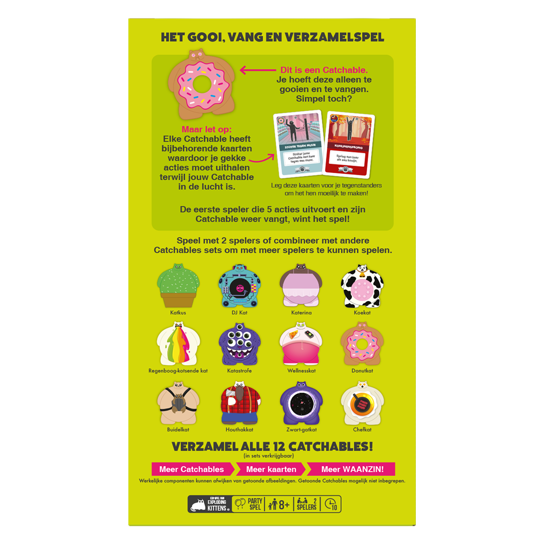 Exploding Kittens Exploding Kittens Catchables - Houthakkat & Donutkat