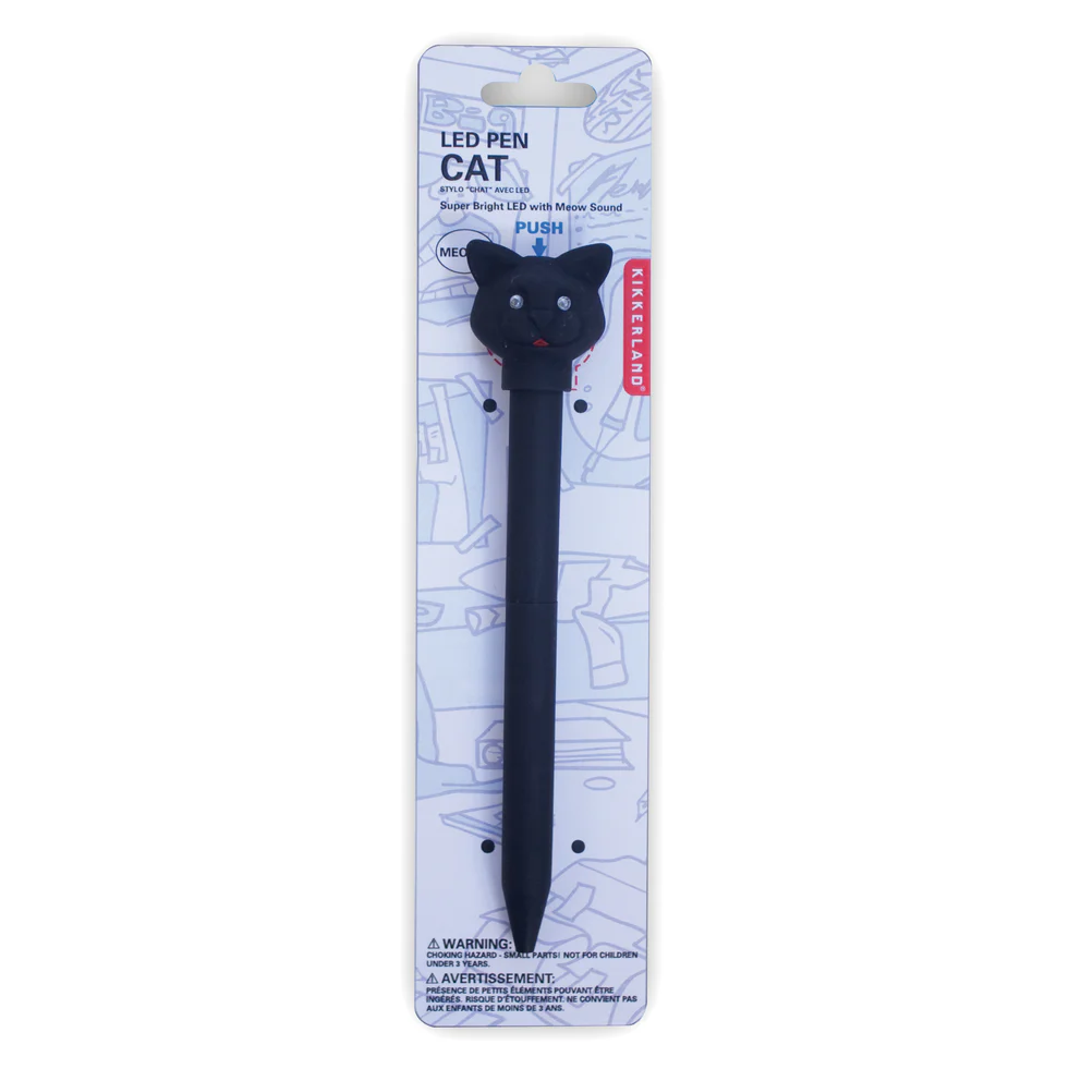 Kikkerland Kikkerland Cat led pen