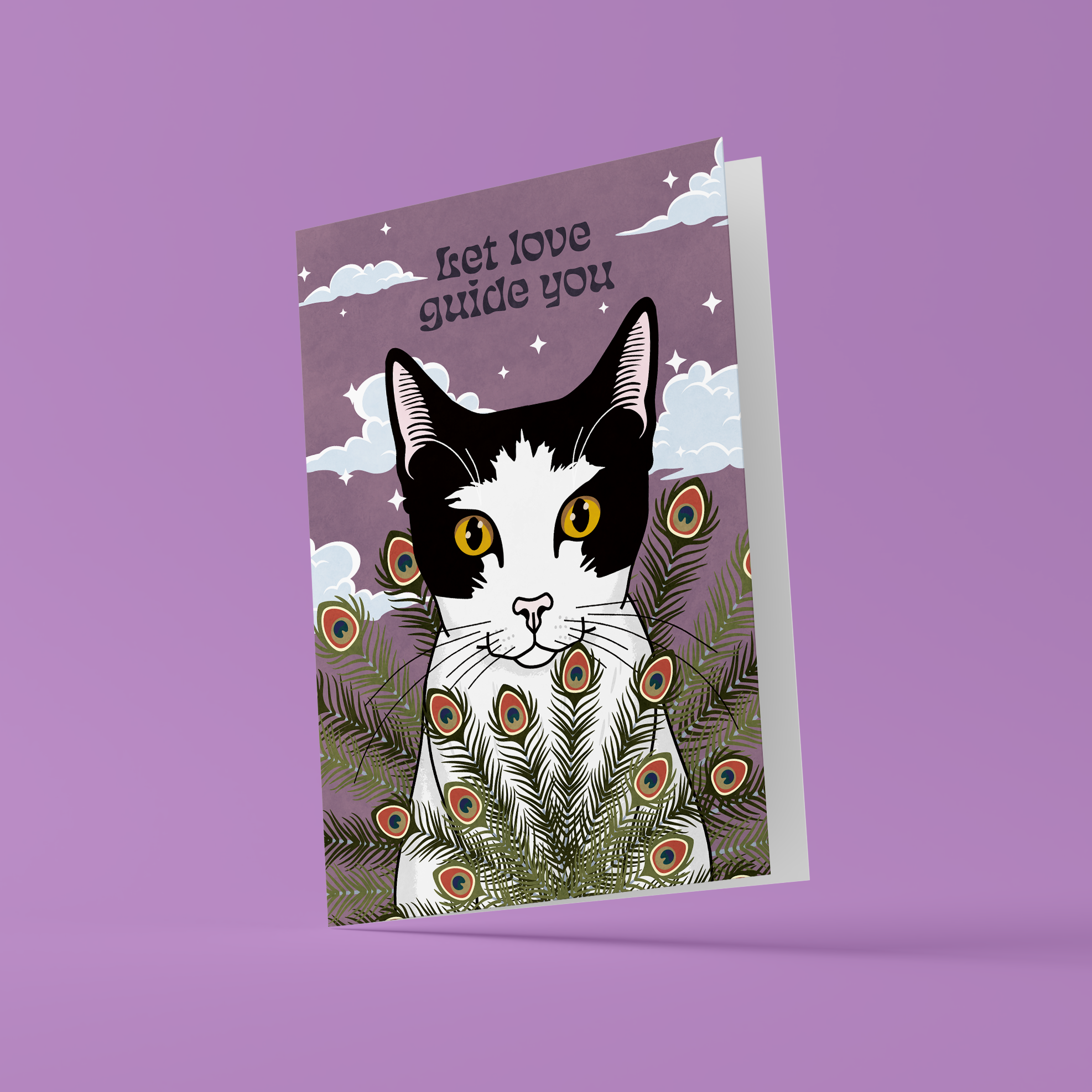 Kat & Kat & kaart 'Let love guide you'