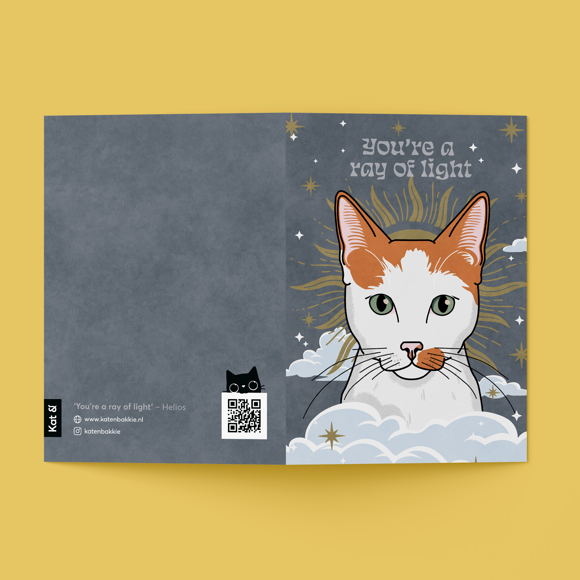 Kat & Kat & kaart 'You're a ray of light'