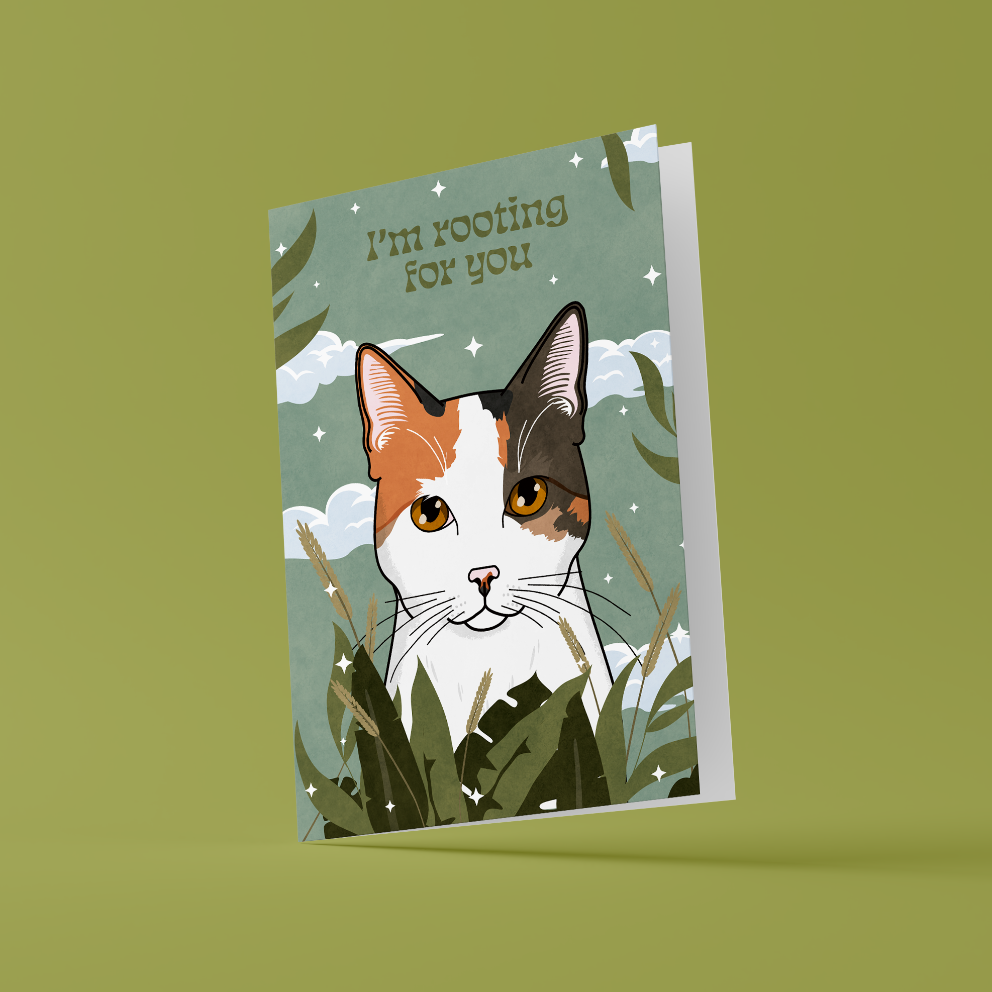 Kat & Kat & kaart 'I'm rooting for you'