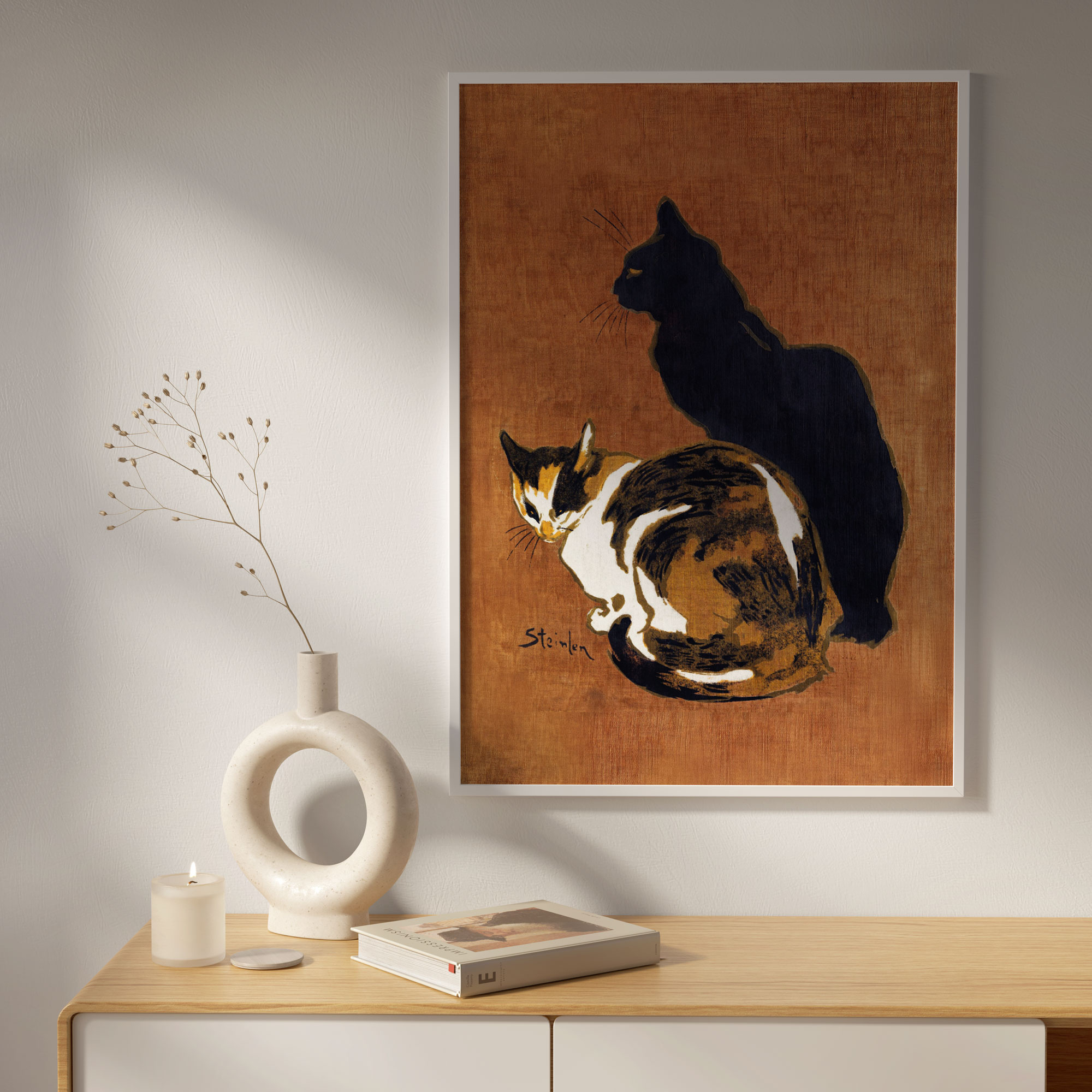 Kat & Kattenposter kunstprint - Cats (1910), Théophile Steinlen