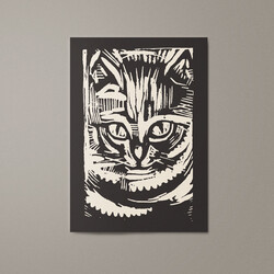 Kat & Poster kunstprint - Portret van een kat