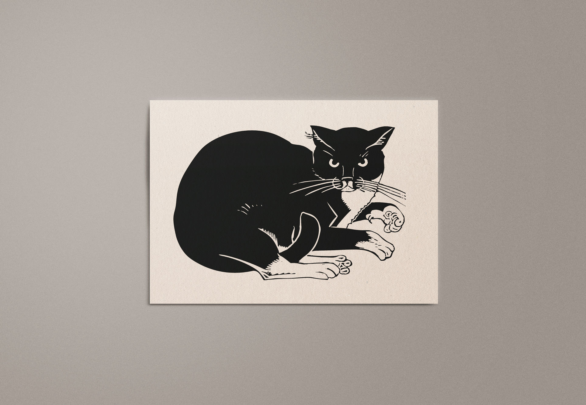 Kat & Kattenposter kunstprint - Kat (1880 - 1946), Henri van der Stok