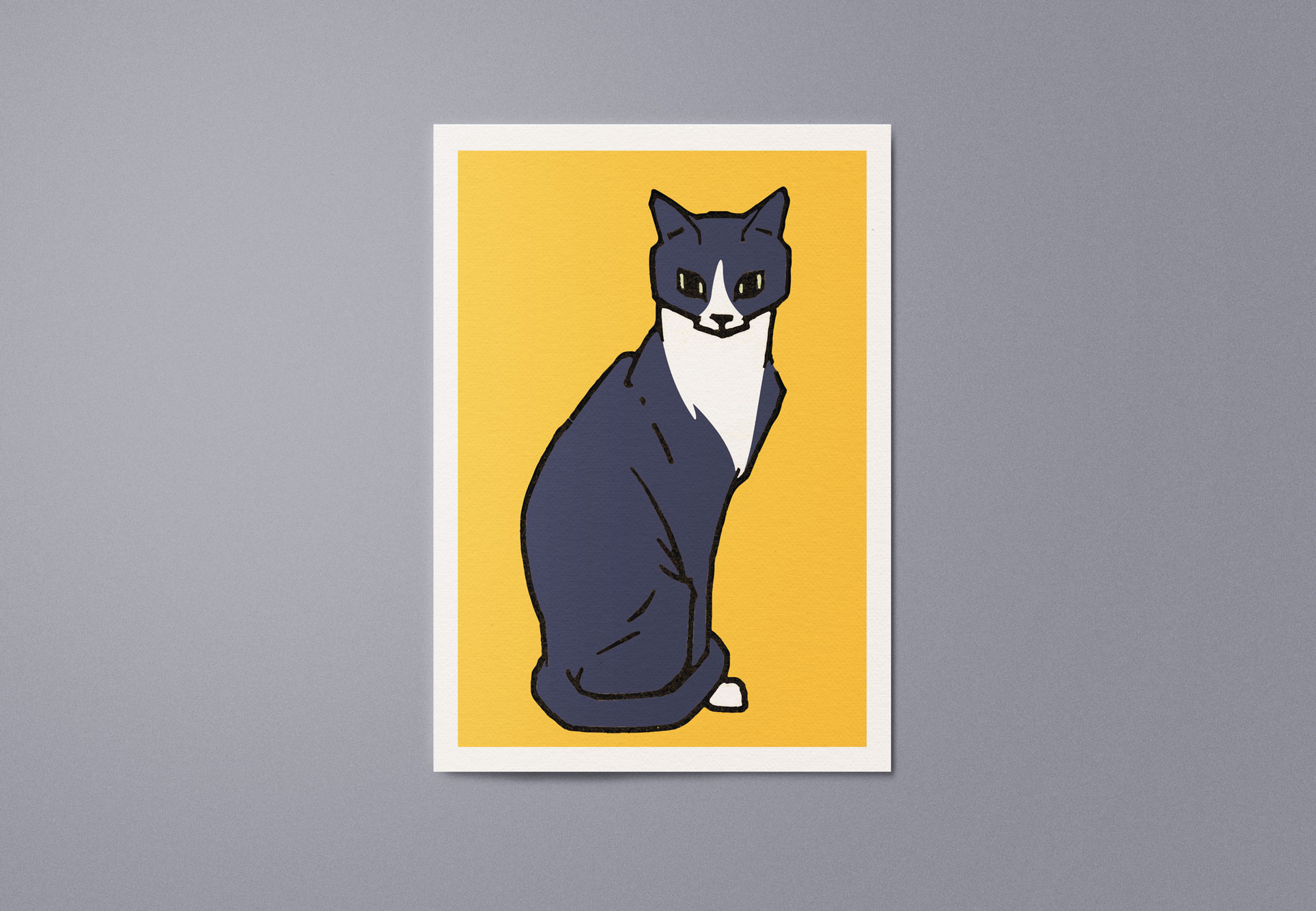 Kat & Kattenposter kunstprint  - Geïnspireerd op Witte kat I (1917), Julie de Graag I