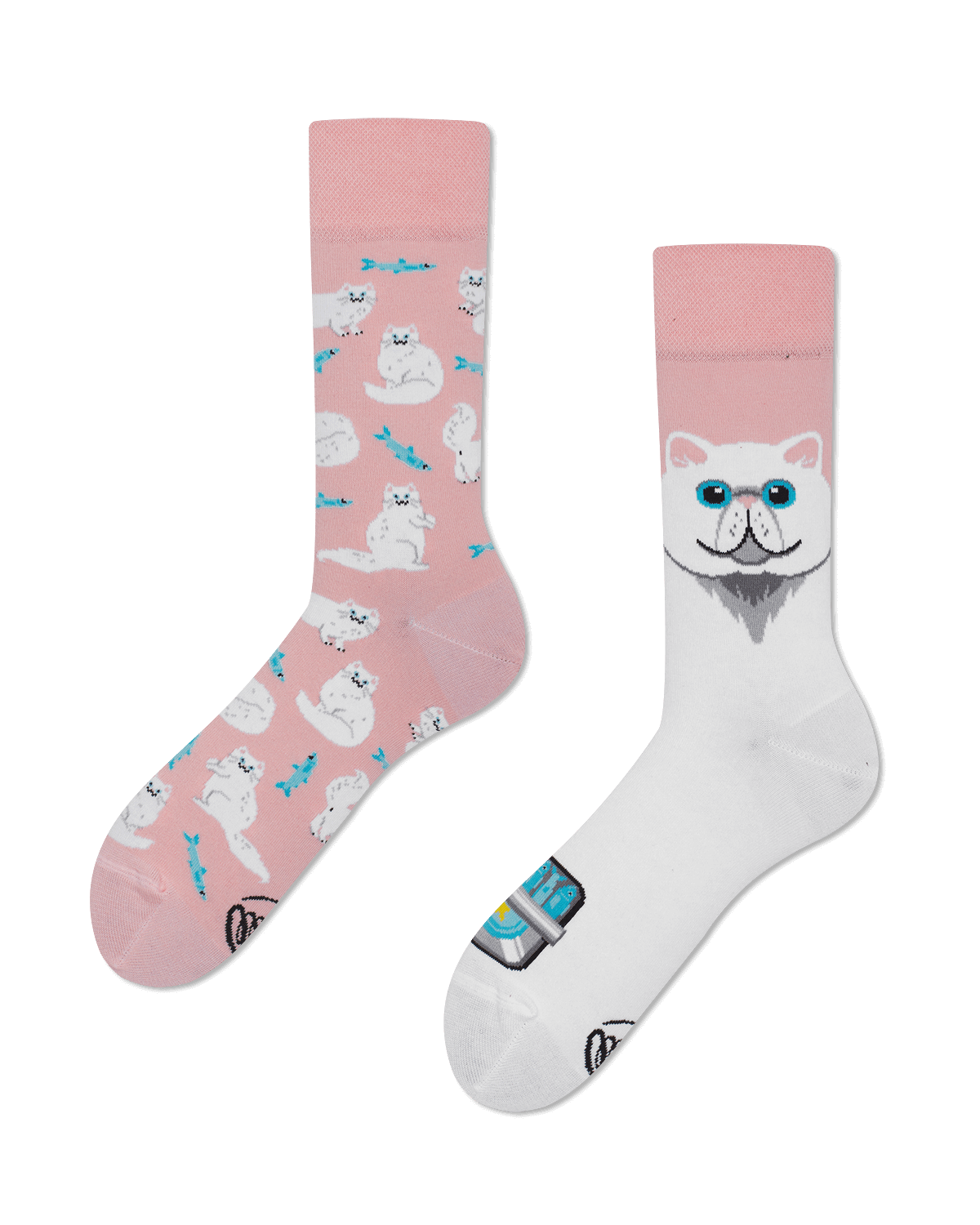 Many Mornings Witte katten sokken